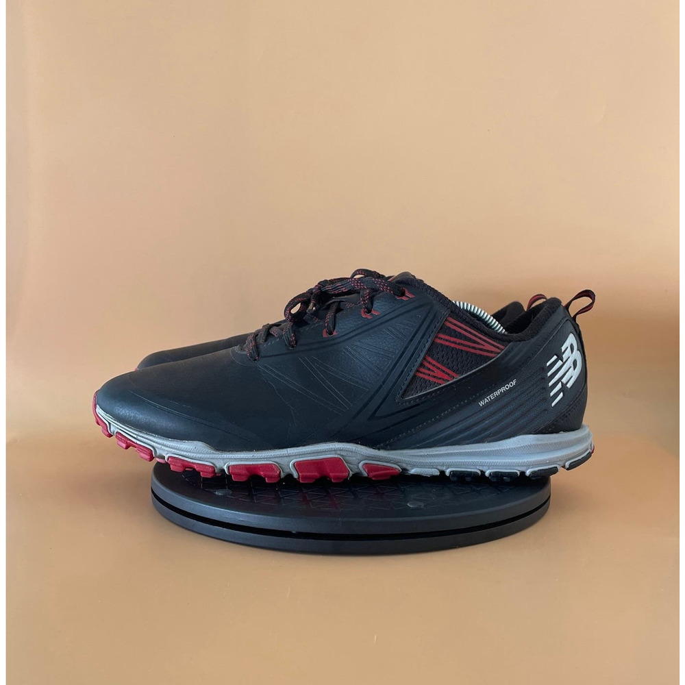 Mens New Balance Minimus NBG1006 Spikeless Golf Shoes Size 11.5 Black Red‌‌‌
